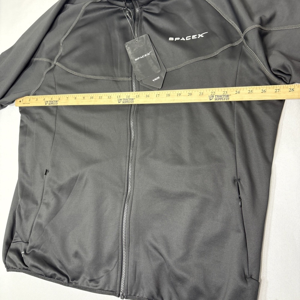 Official SpaceX Men's Stretch Fleece Black Soft Shell Jacket Full Zip 3XL - Picture 8 of 11
